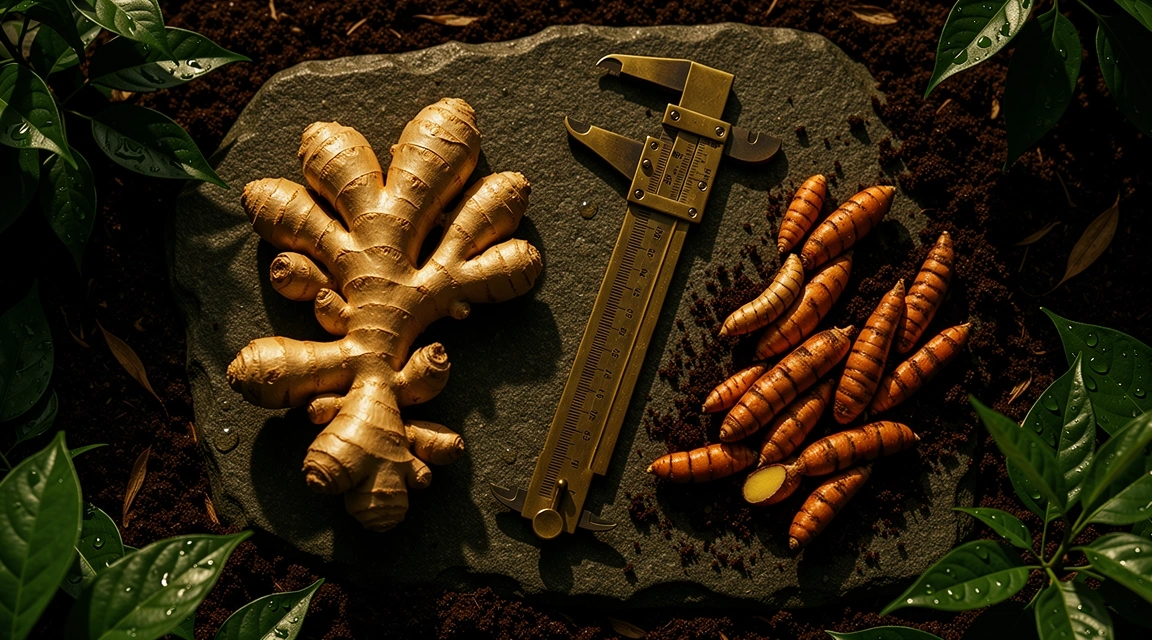 Botanical raw materials under analysis